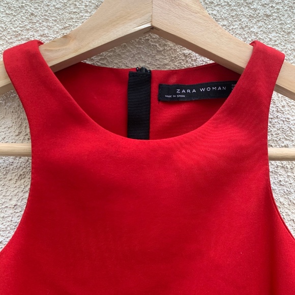 Red Zara Racerback Pencil Dress - Picture 5 of 8